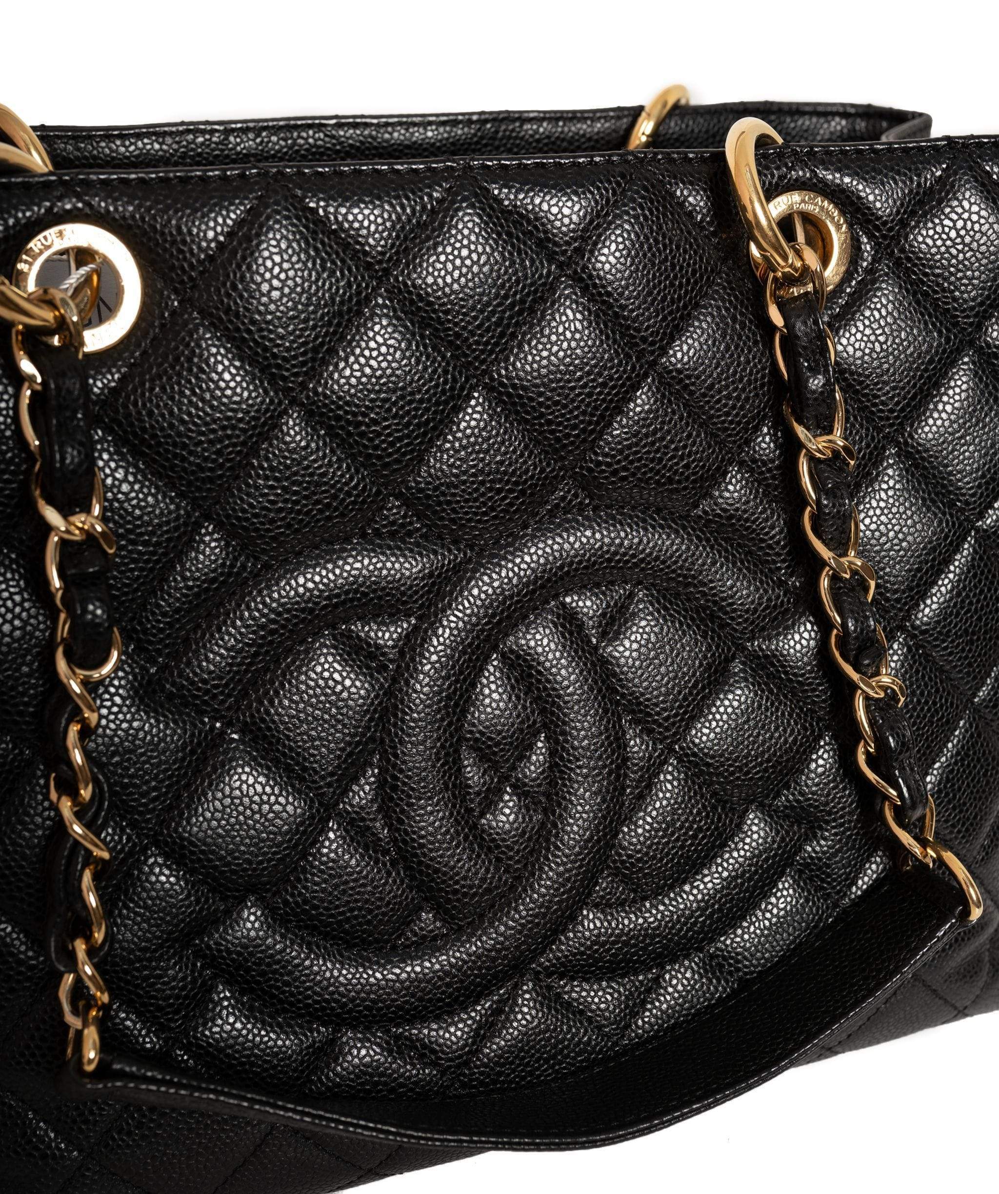 Chanel Chanel GST Black Caviar GHW- ASL1125