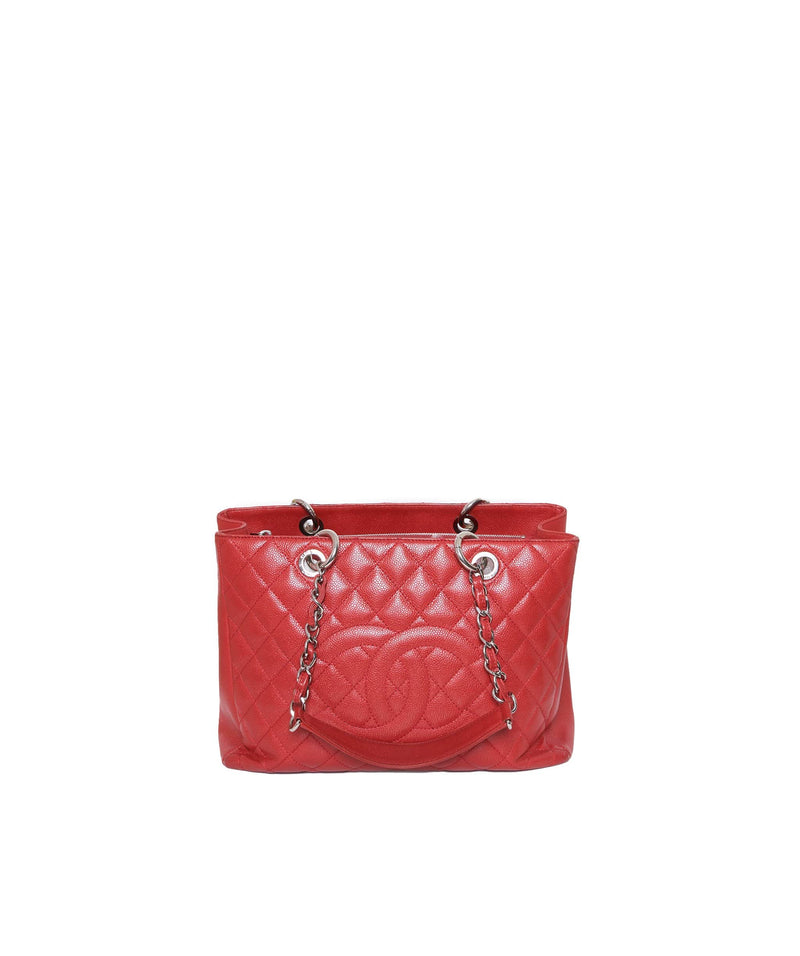 Chanel Chanel GST Caviar Red Bag - ADL1289