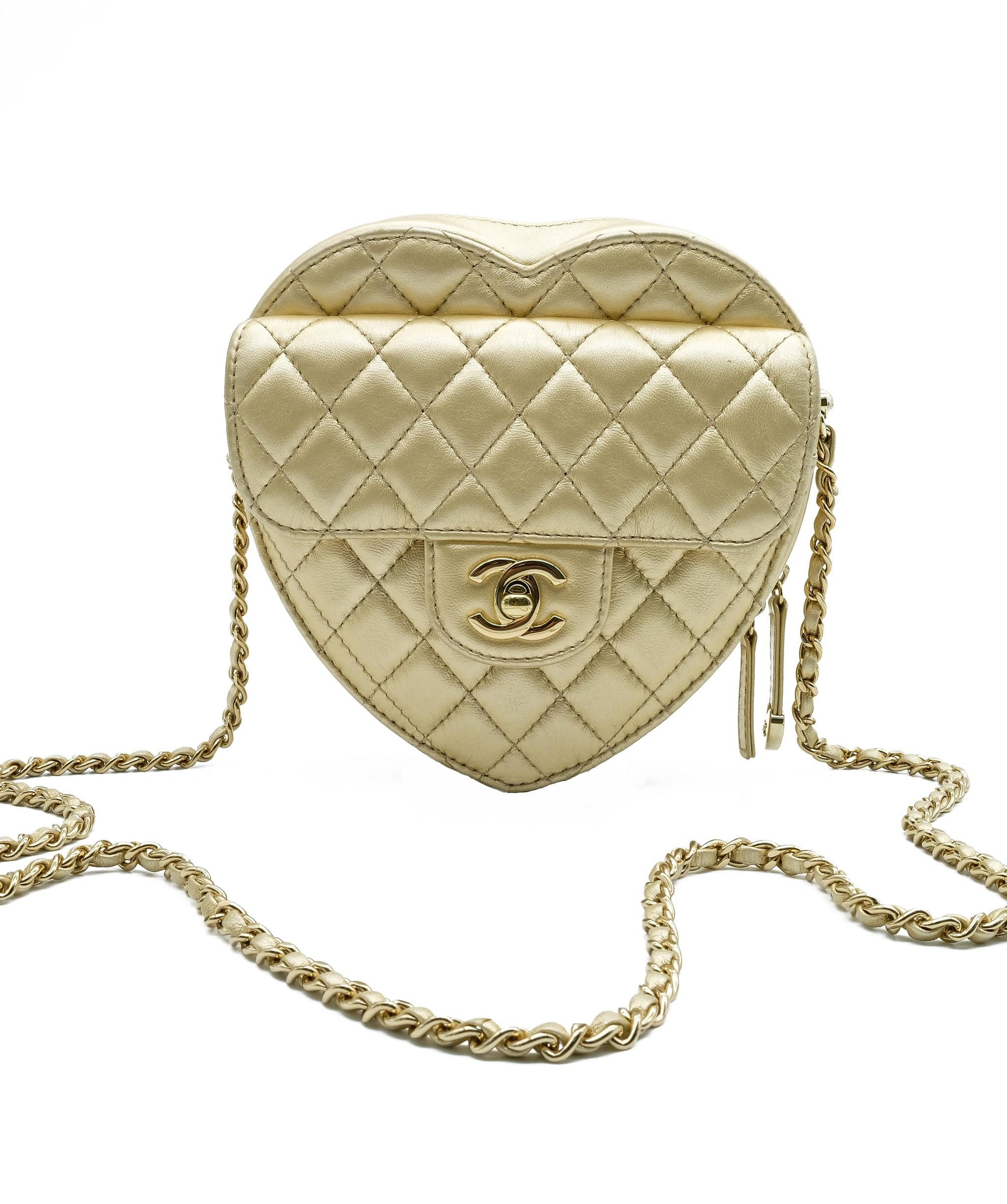Chanel Heart Bag Gold RJC1362