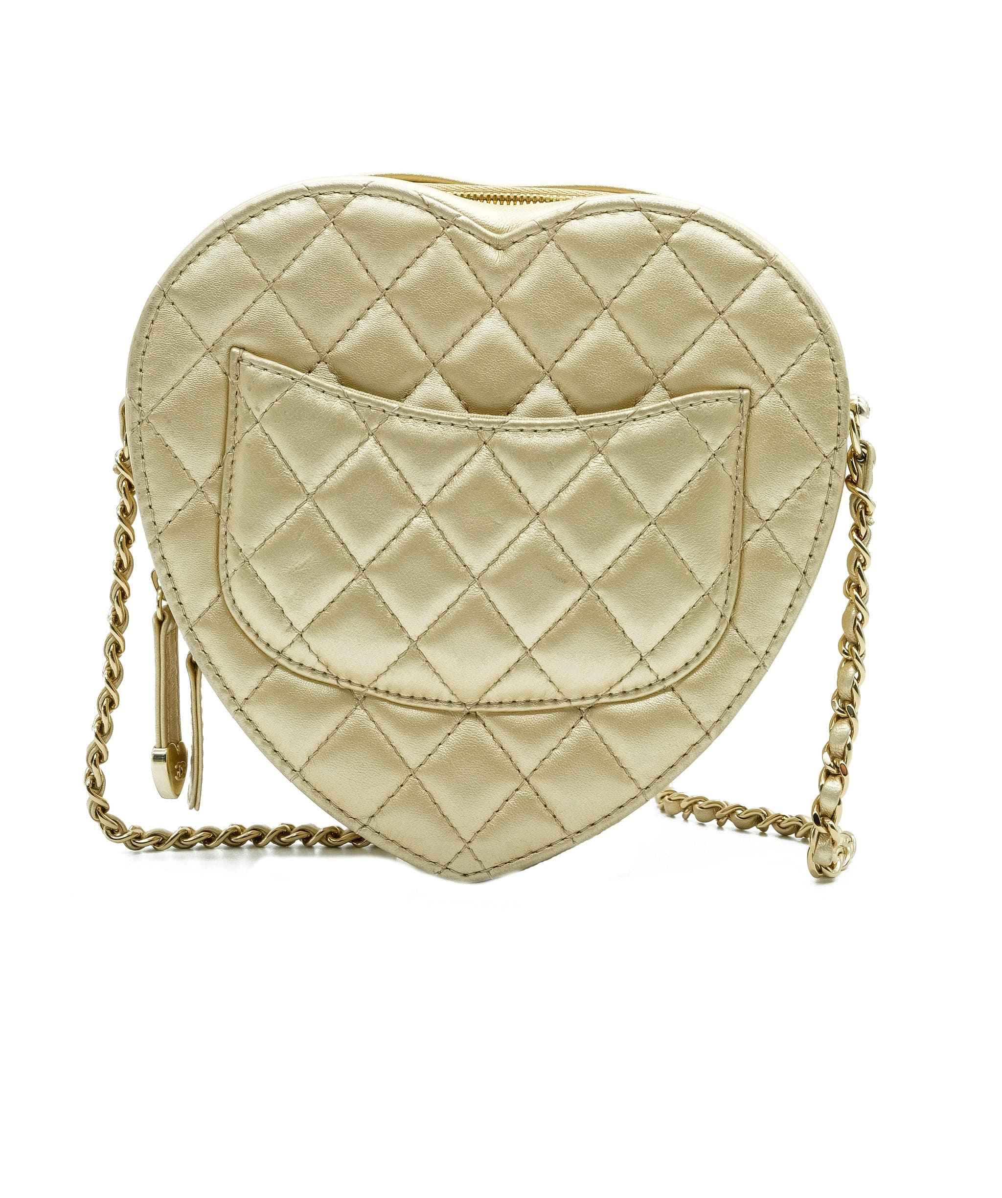 Chanel Chanel Heart Bag Gold RJC1362