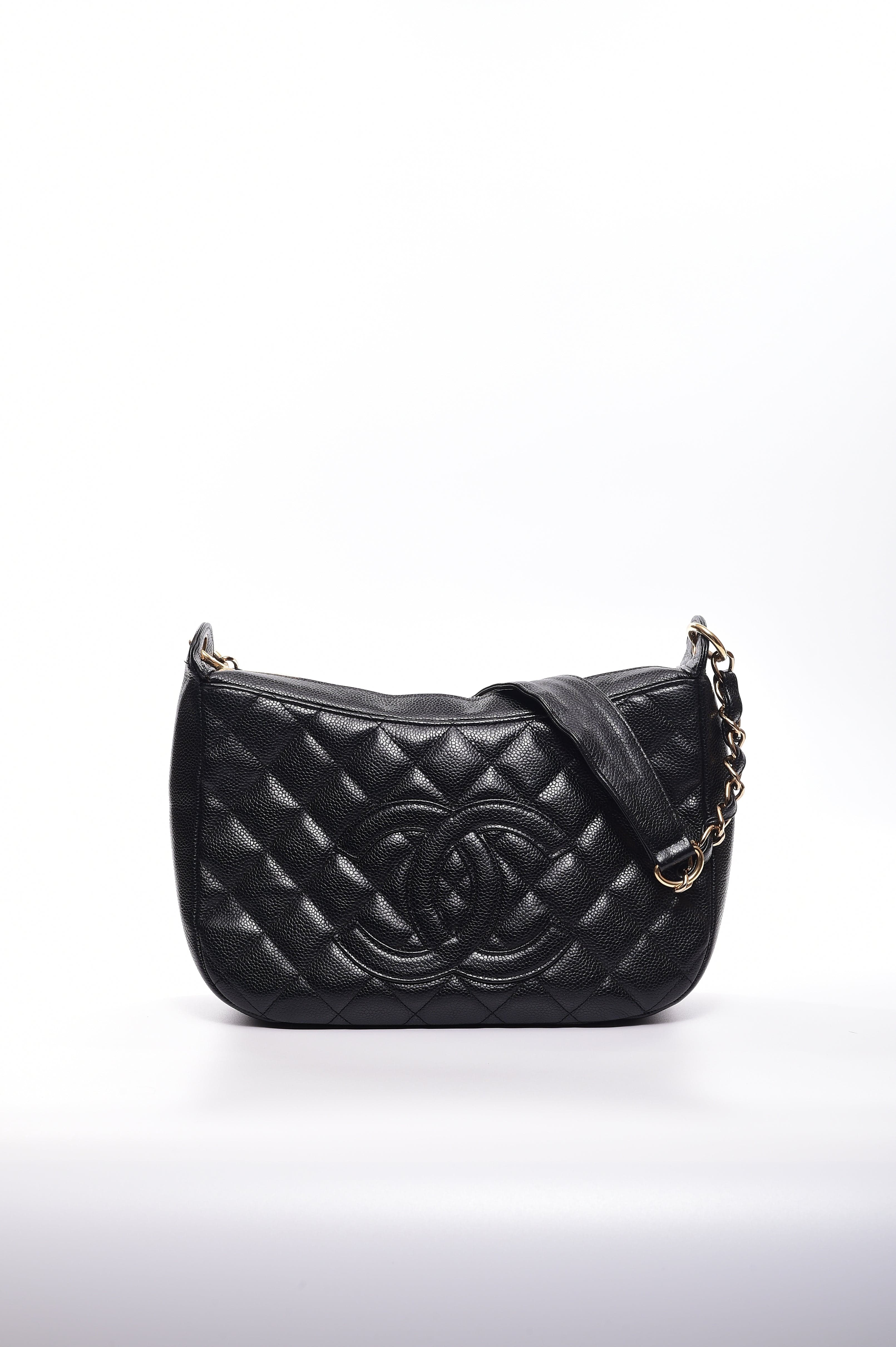 Chanel Caviar Leather Hobo Bag (SHG-27663) – LuxeDH