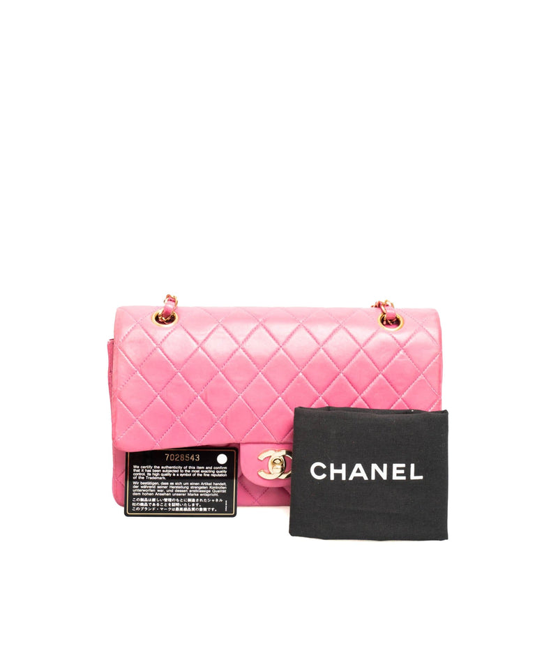 Chanel Chanel Hot Pink 10" Classic Flap Bag - AWC1061