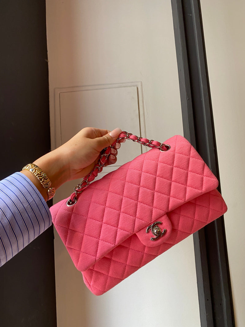 Chanel Jersey Pink Double Flap Medium ASC1228 – LuxuryPromise