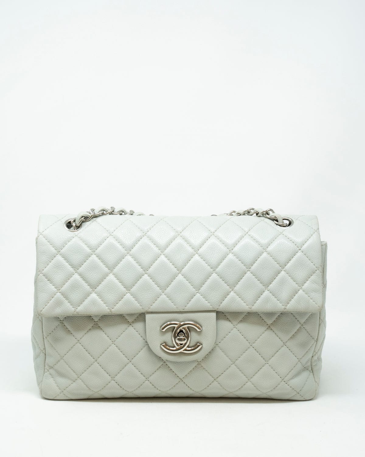Chanel Chanel Jumbo Caviar Skin Grey Flap bag with SHW - AWL2674