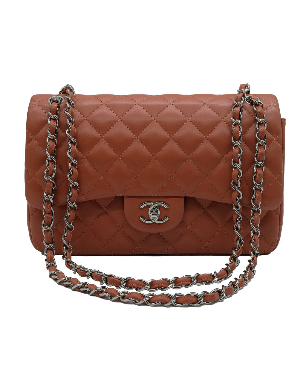 Chanel Neutrals Classic Jumbo Double Flap Bag
