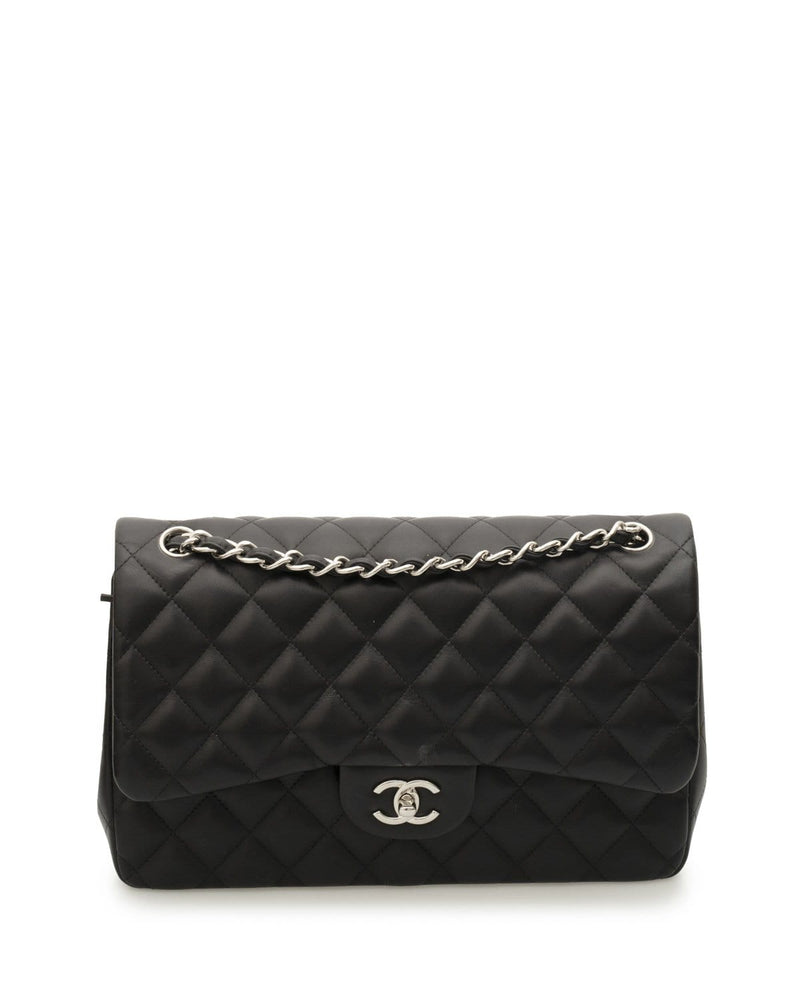 Chanel Chanel Jumbo Double Flap Bag  with Silver Hardware - ADL1686