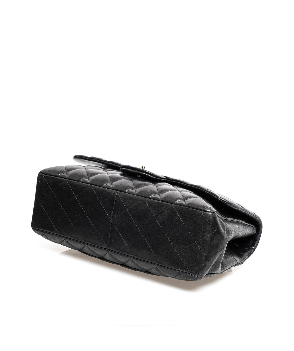 Chanel Classic Flap Black Jumbo Lambskin Bag GHW