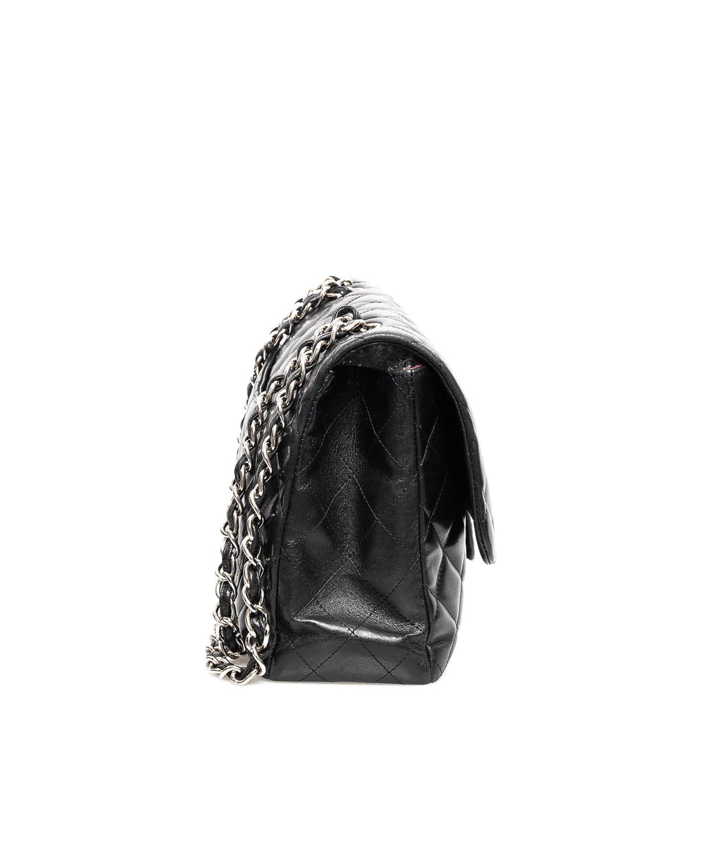 silver chanel purse