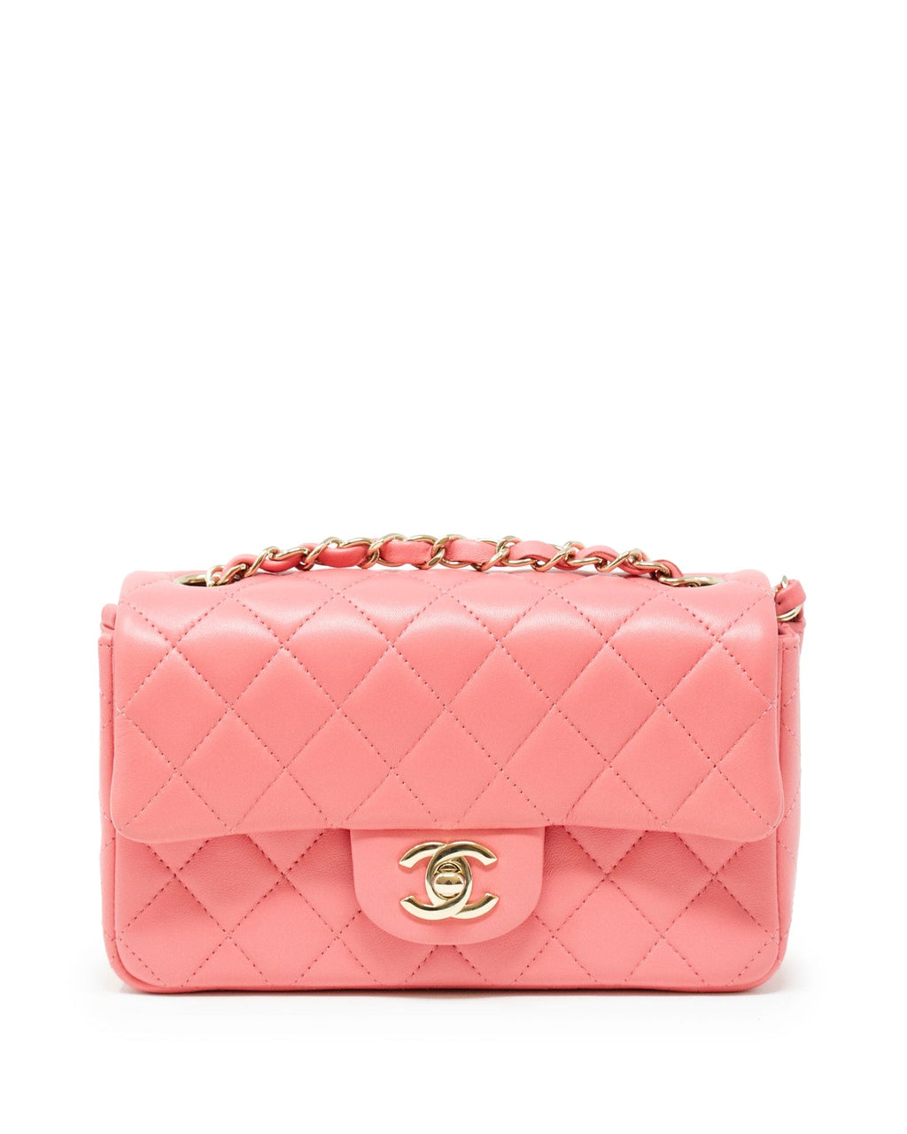 Chanel Chanel Pearl Crush Mini Rectangular Flap Bag Dark Green Lambski