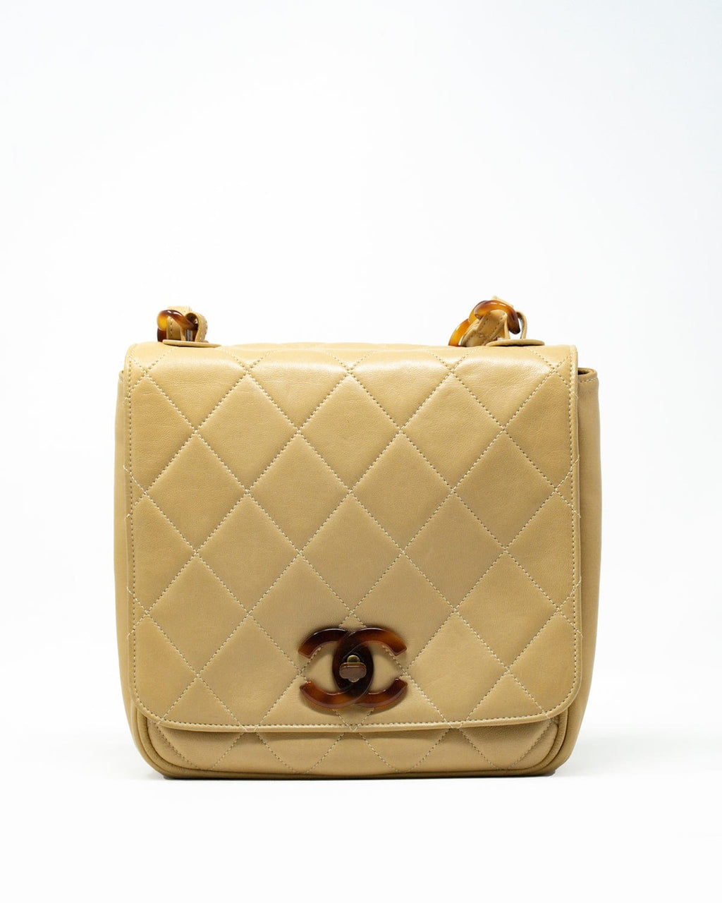 Chanel Lambskin Shoulder Bag with Small CC Tortoise Lock - AWL2572 –  LuxuryPromise