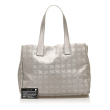Chanel Chanel Large New Travel Line Silver Grey Tote Bag - AWL1558