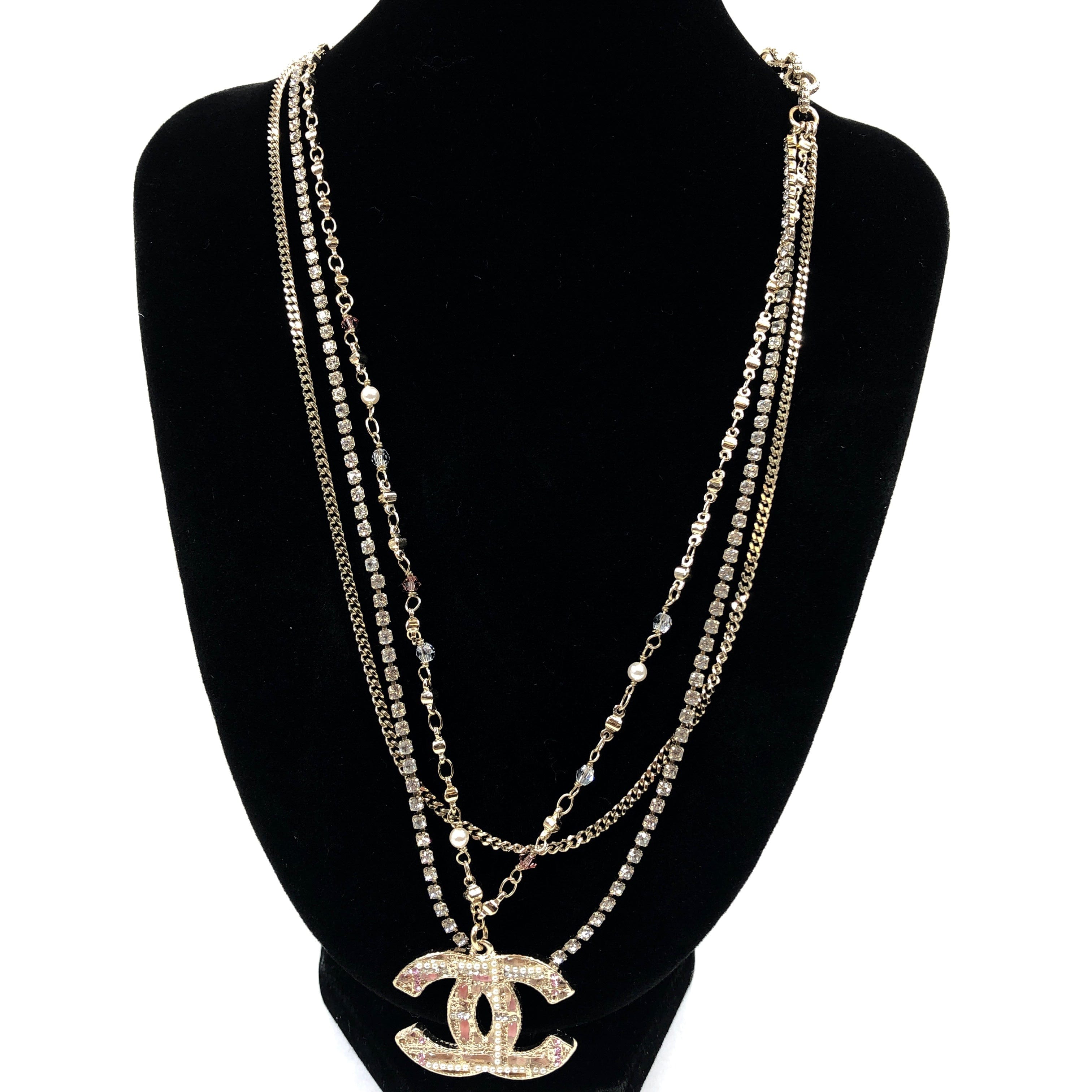 Chanel Chanel Layered Champagne Gold Necklace  PXL2486