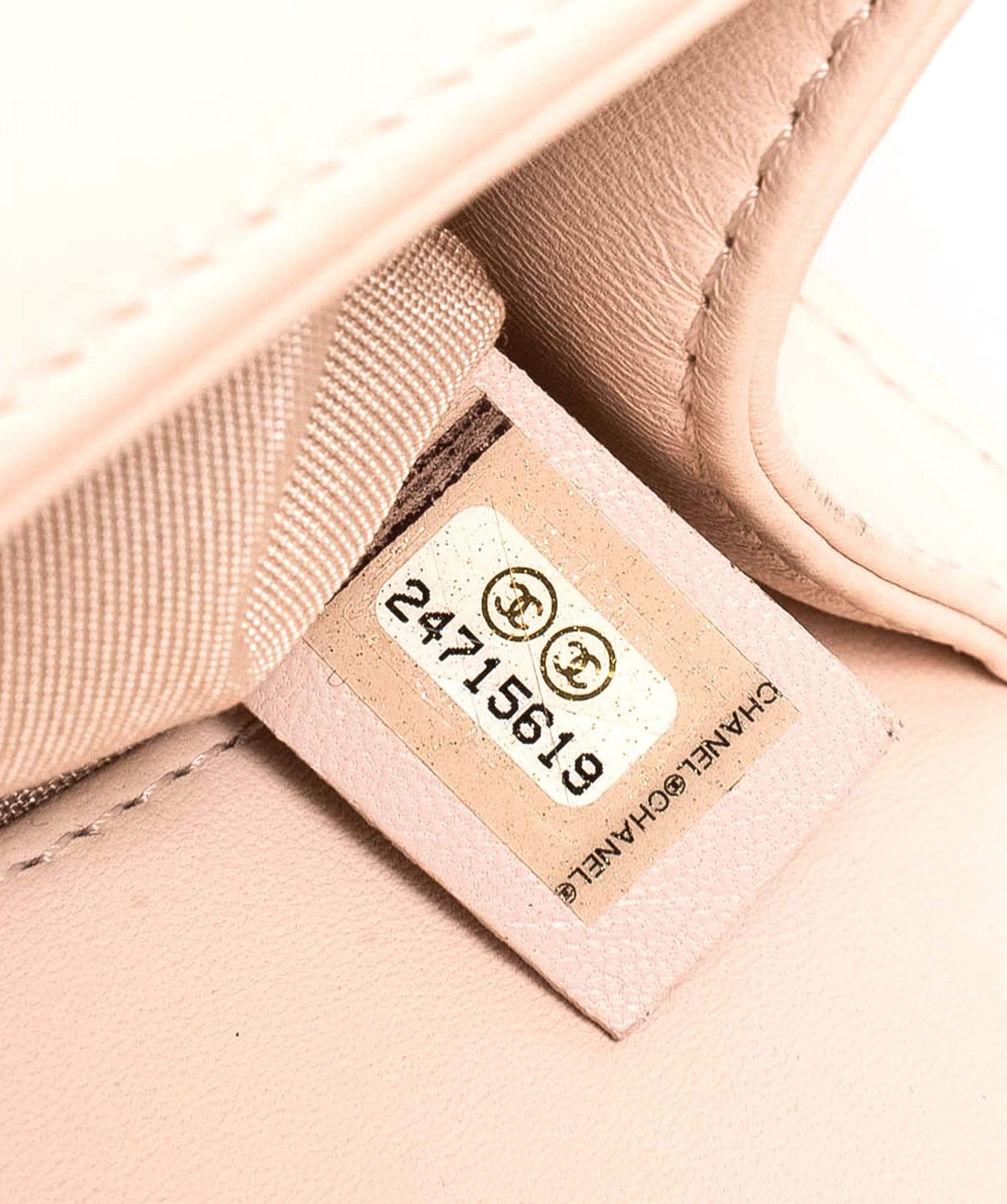 Chanel Chanel Le Boy Medium Bag Pink Beige with Silver Hardware - ASL1717