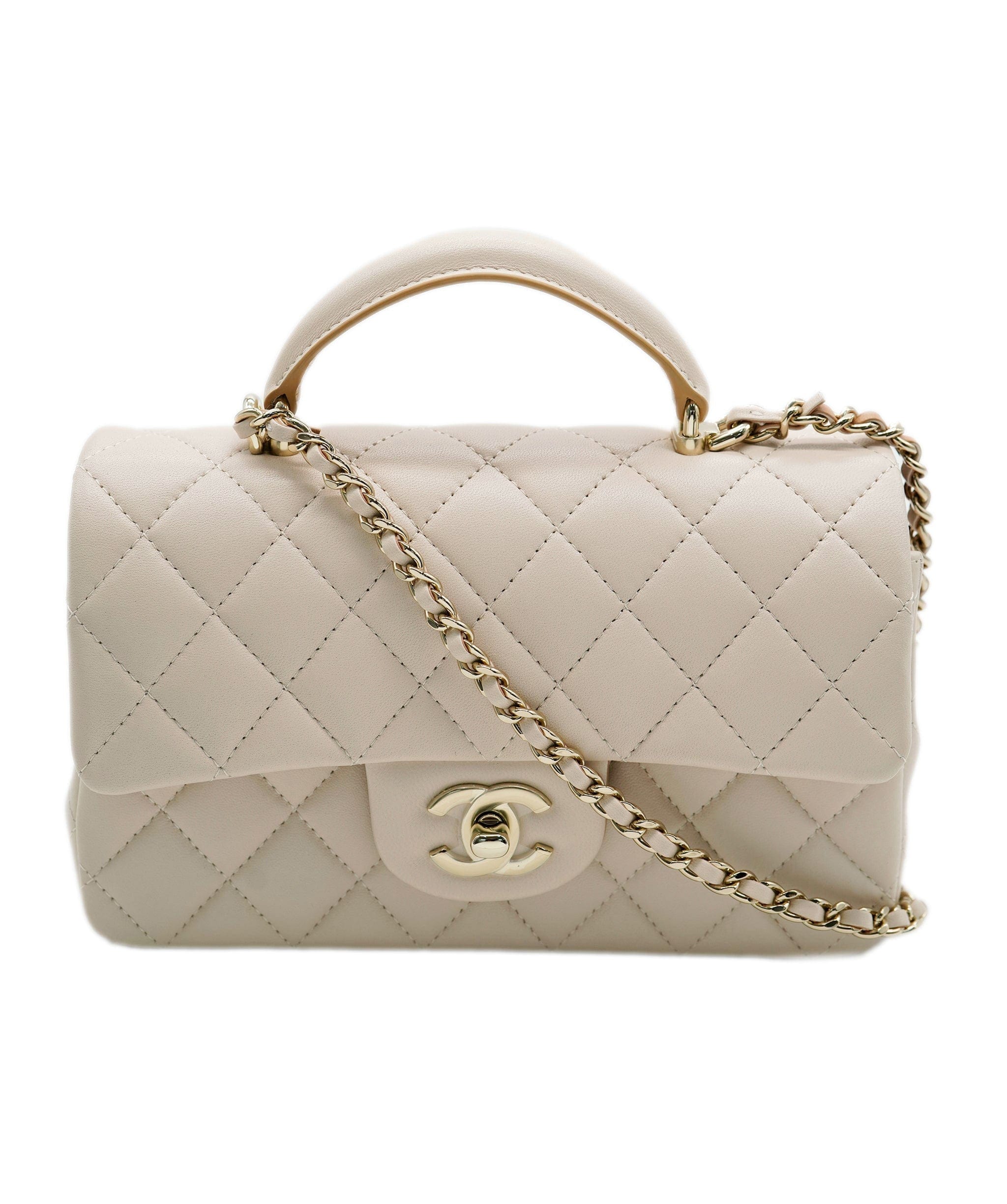 Chanel Chanel light pink top handle ALC0361