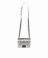 Chanel Chanel Limited Edition Embellished Silver Boy Bag