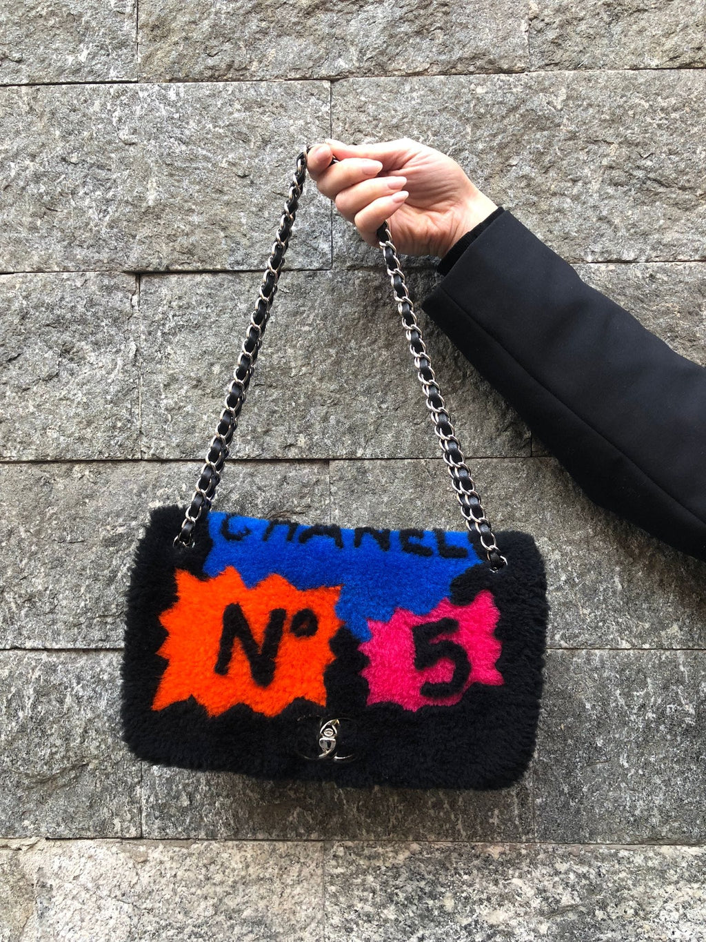 Chanel Limited Edition Pop Art Shearling Flap Bag - AWL2830