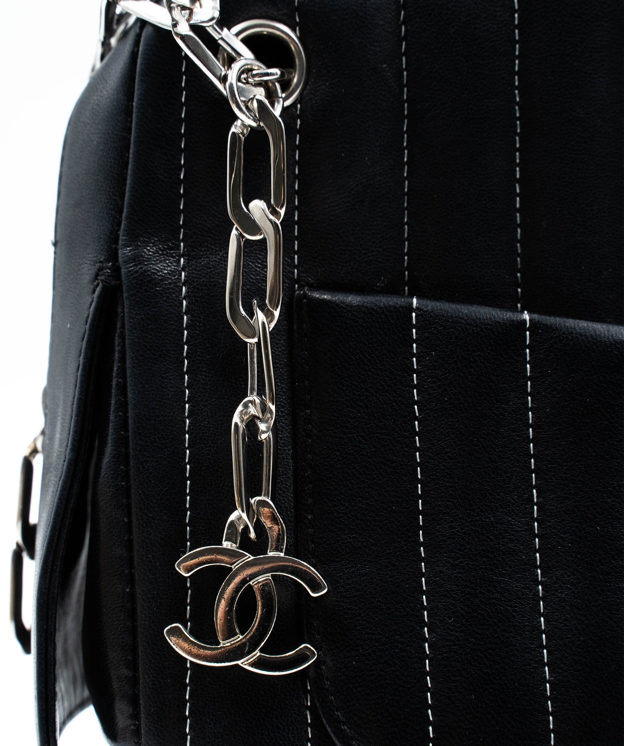 Chanel Chanel Mademoiselle Black bag with silver hardware - AWC1180