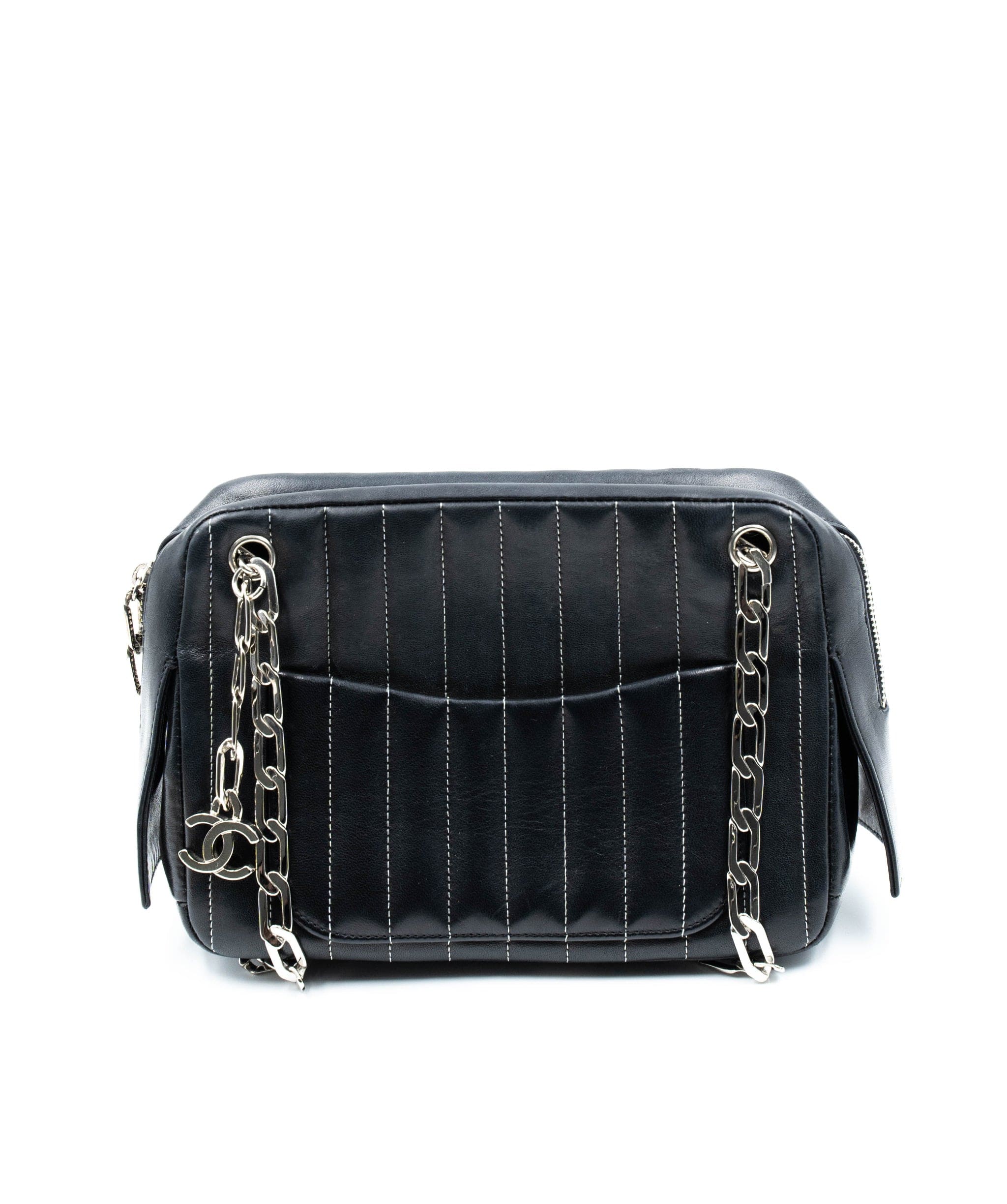 Chanel Mademoiselle Black bag with silver hardware - AWC1180