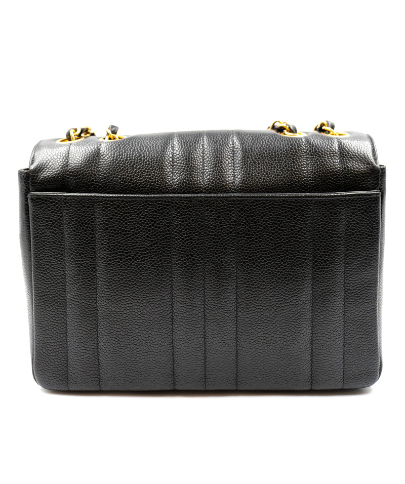 CHANEL, Bags, Chanel Cc Logo Coin Case Purse Mini Pouch Caviar Skin  Leather Black