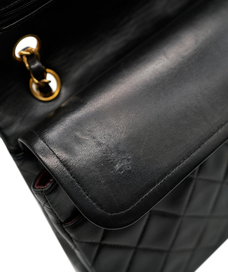 Chanel Lambskin Black Medium Classic Flap with GHW - ASL7064