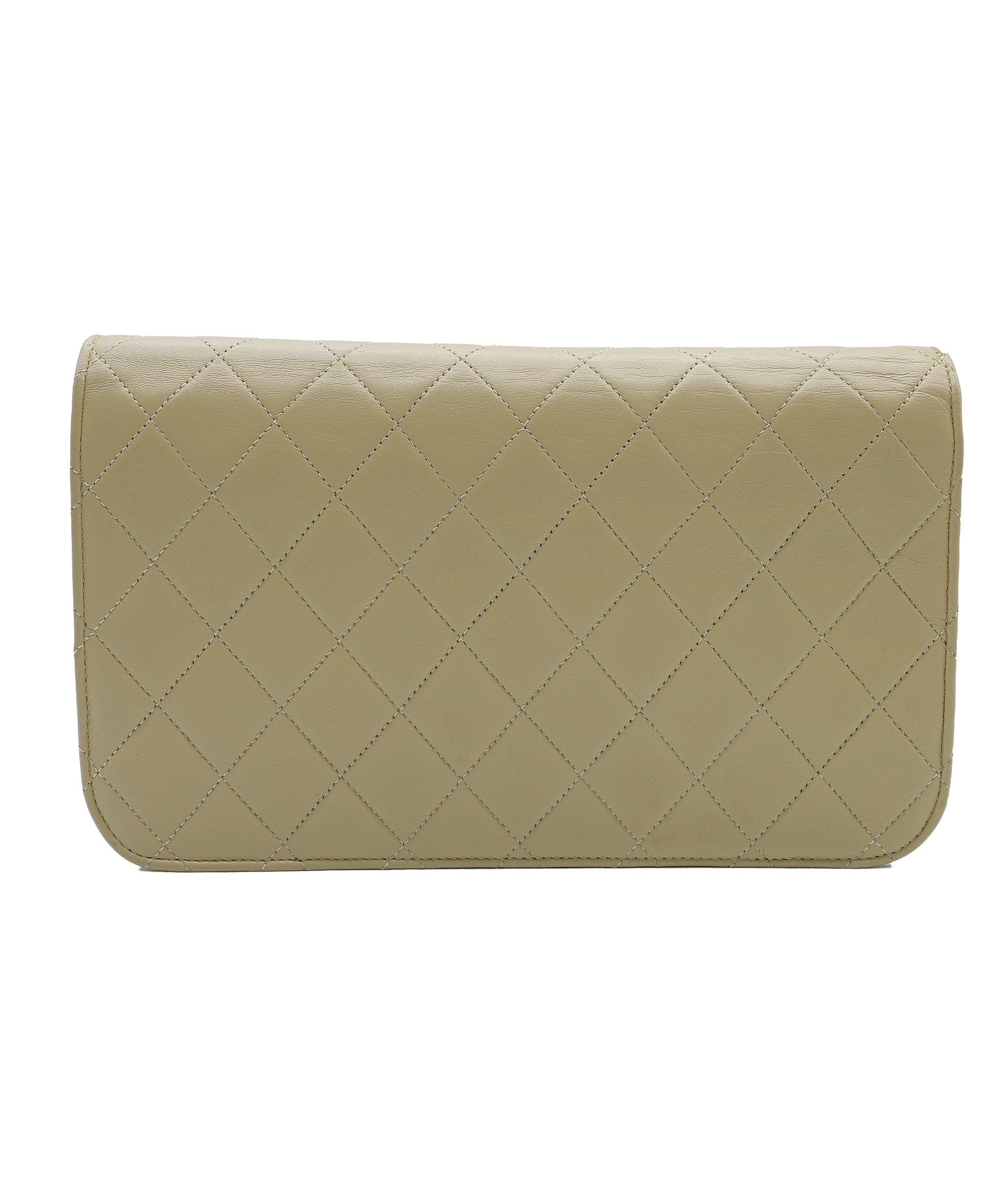 Chanel Chanel Matelasse Chain Shoulder Bag Leather Beige 90181284 RJL1913