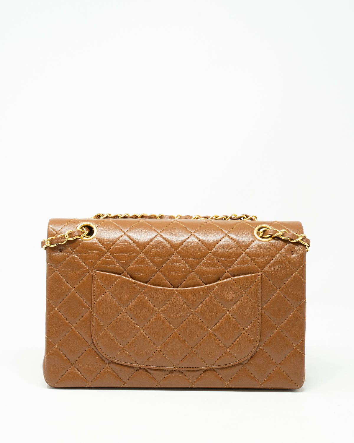 Chanel Chanel medium classic flap in caramel with 24k gold gilded hardware. ASL3390