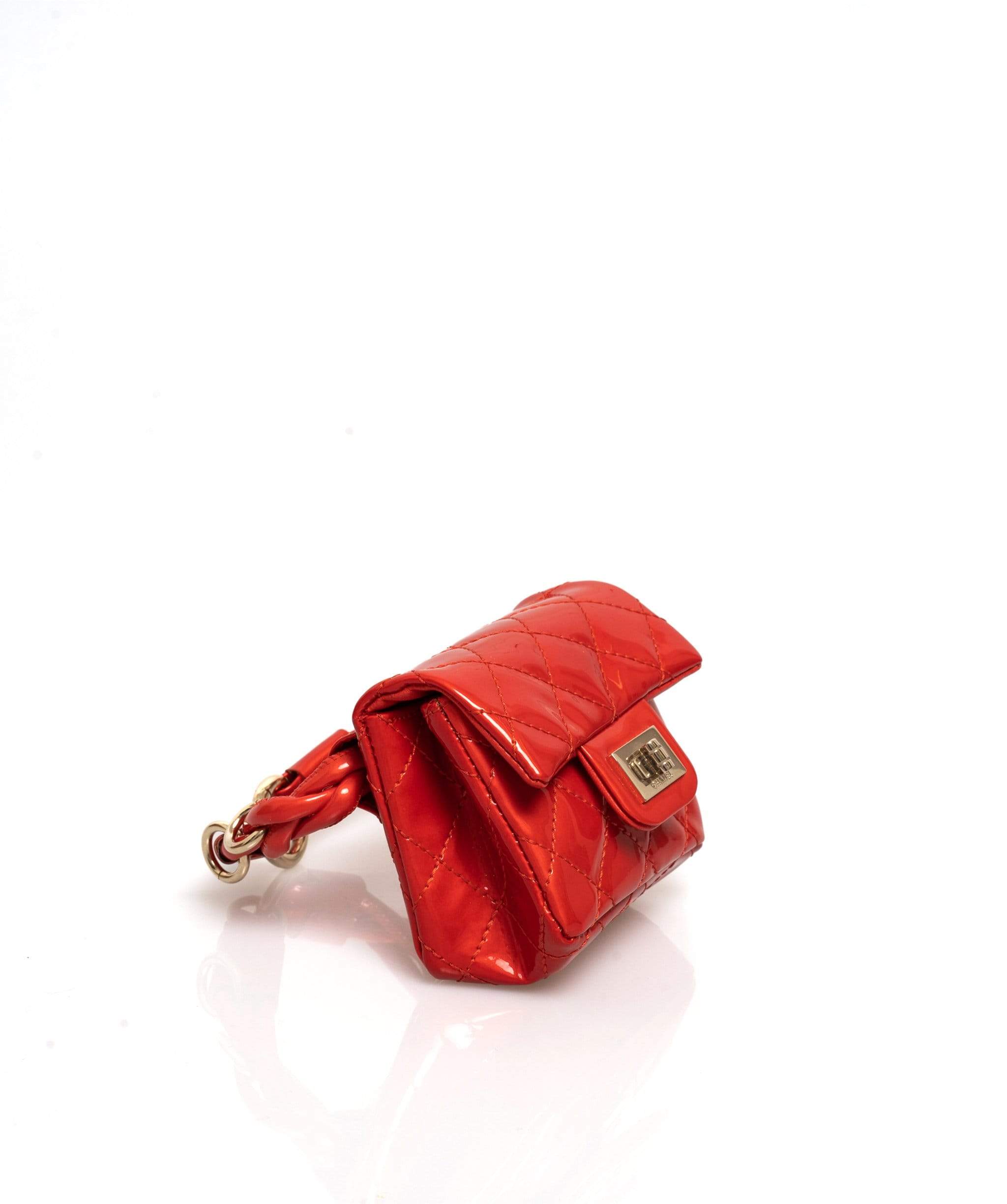 Chanel Chanel Micro Ankle Bag Red Patent GHW Vintage - ASL1663