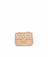Chanel Chanel Mini 7" Timeless Square Beige Gold Hardware - ASL1417