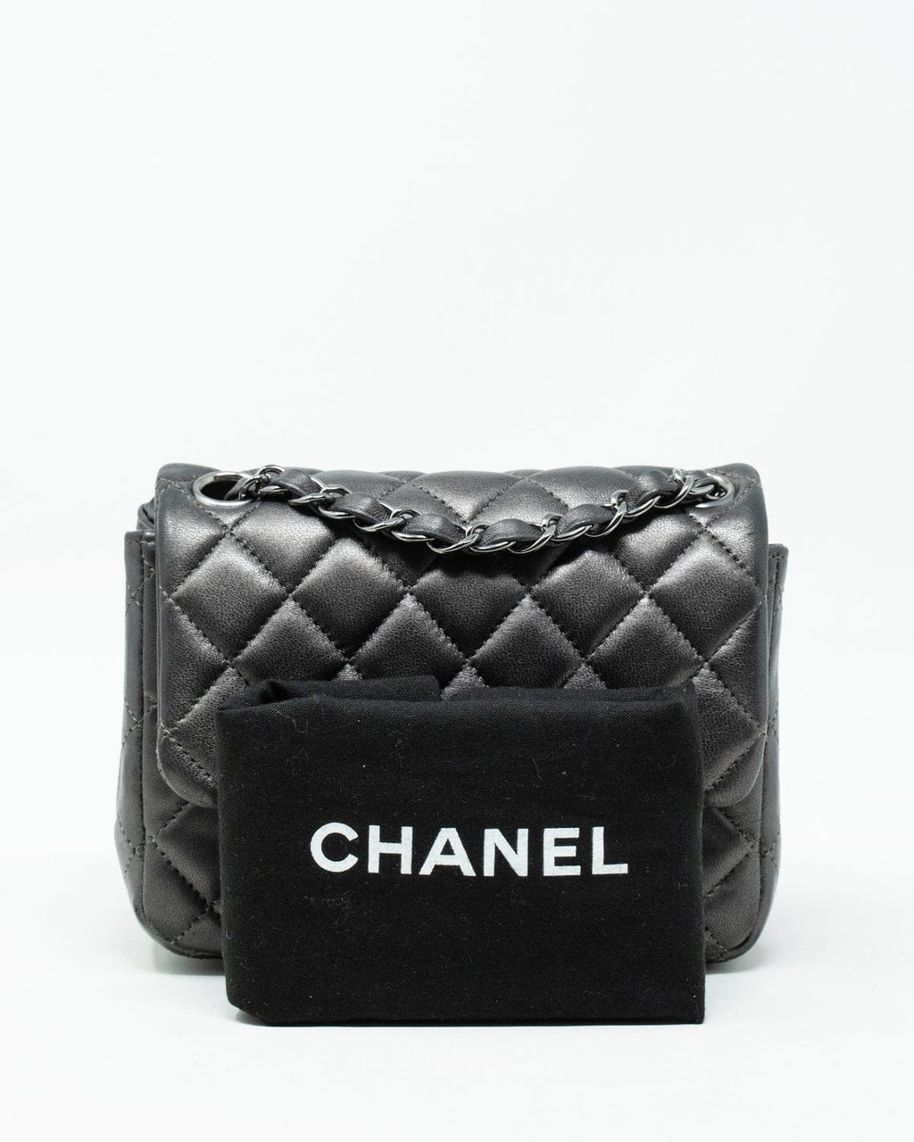 Chanel ruthenium flap on sale bag