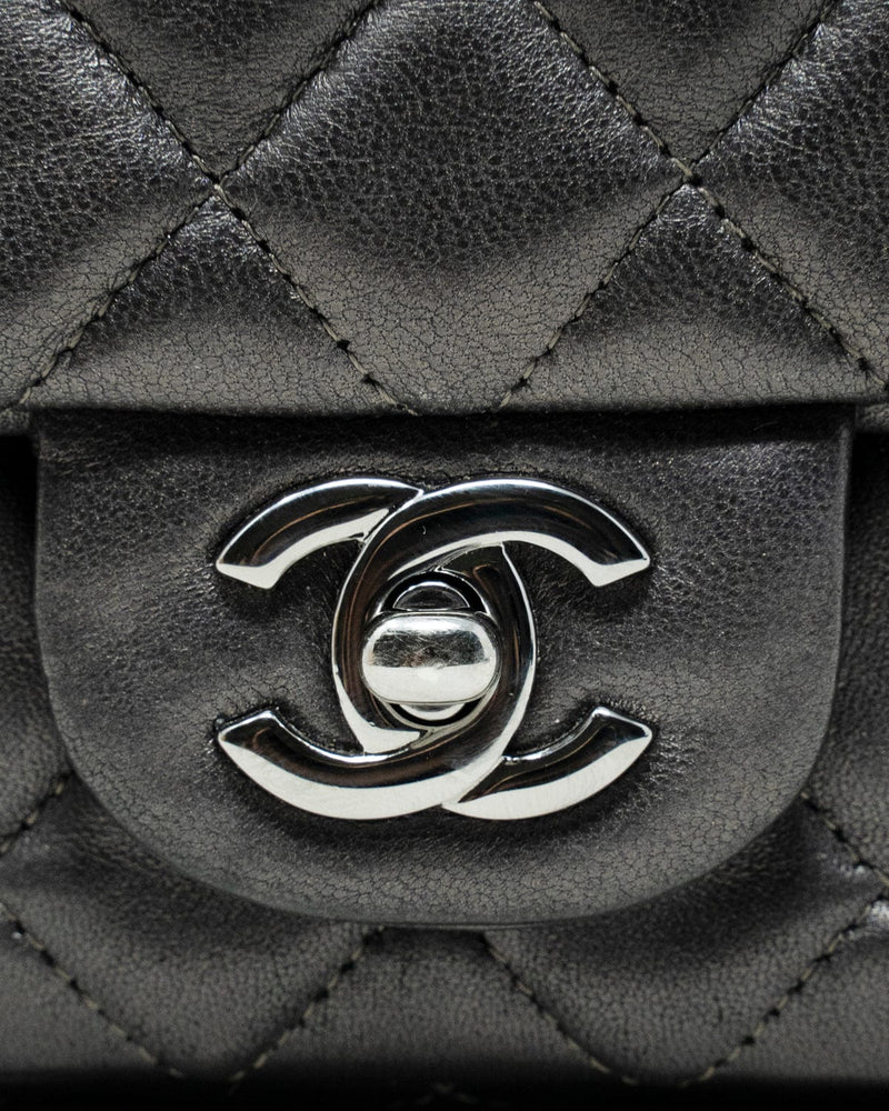 Chanel Mini Classic Flap bag with Ruthenium Hardware - AWL3430