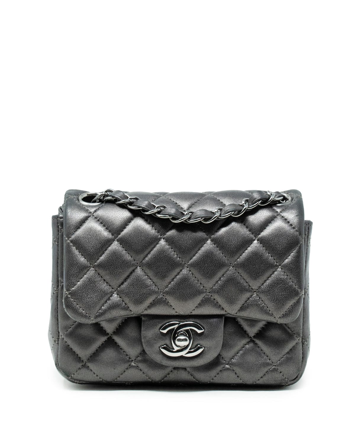 Chanel Chanel Mini Classic Flap bag with Ruthenium Hardware - AWL3630