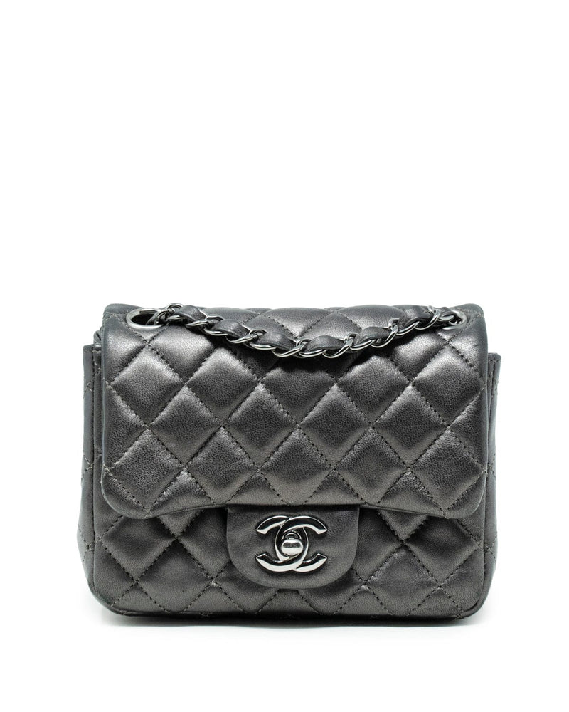 RARE CHANEL MICRO MINI CROSSBODY/SHOULDER BAG, quilted velvet with
