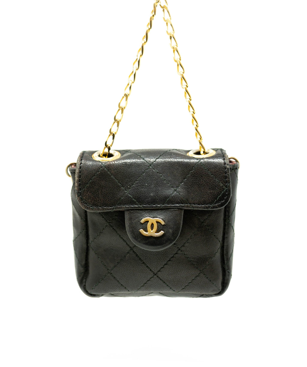 Chanel Micro Belt Bag Charm - Black Mini Bags, Handbags