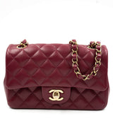Chanel Chanel MINI FLAP BAG - BURGUNDY - AWL3923