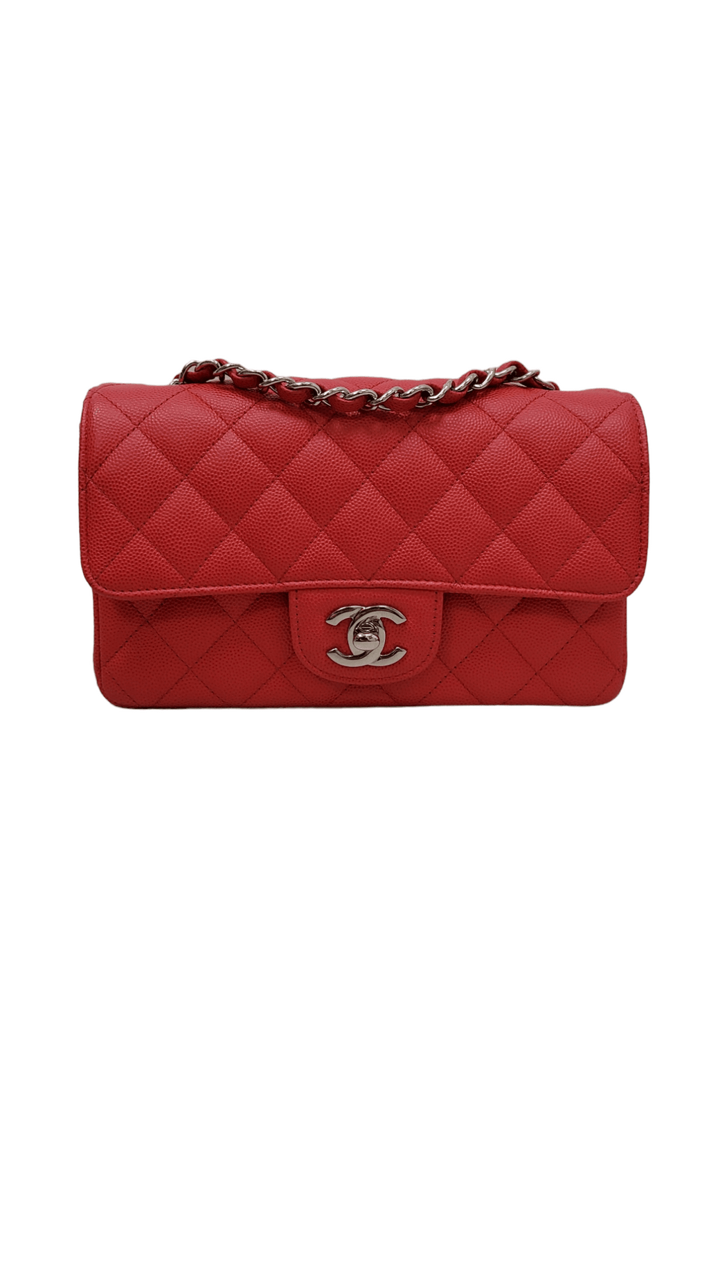 Chanel Mini Rectangle Bright Red Caviar SHW SKC1329 – LuxuryPromise
