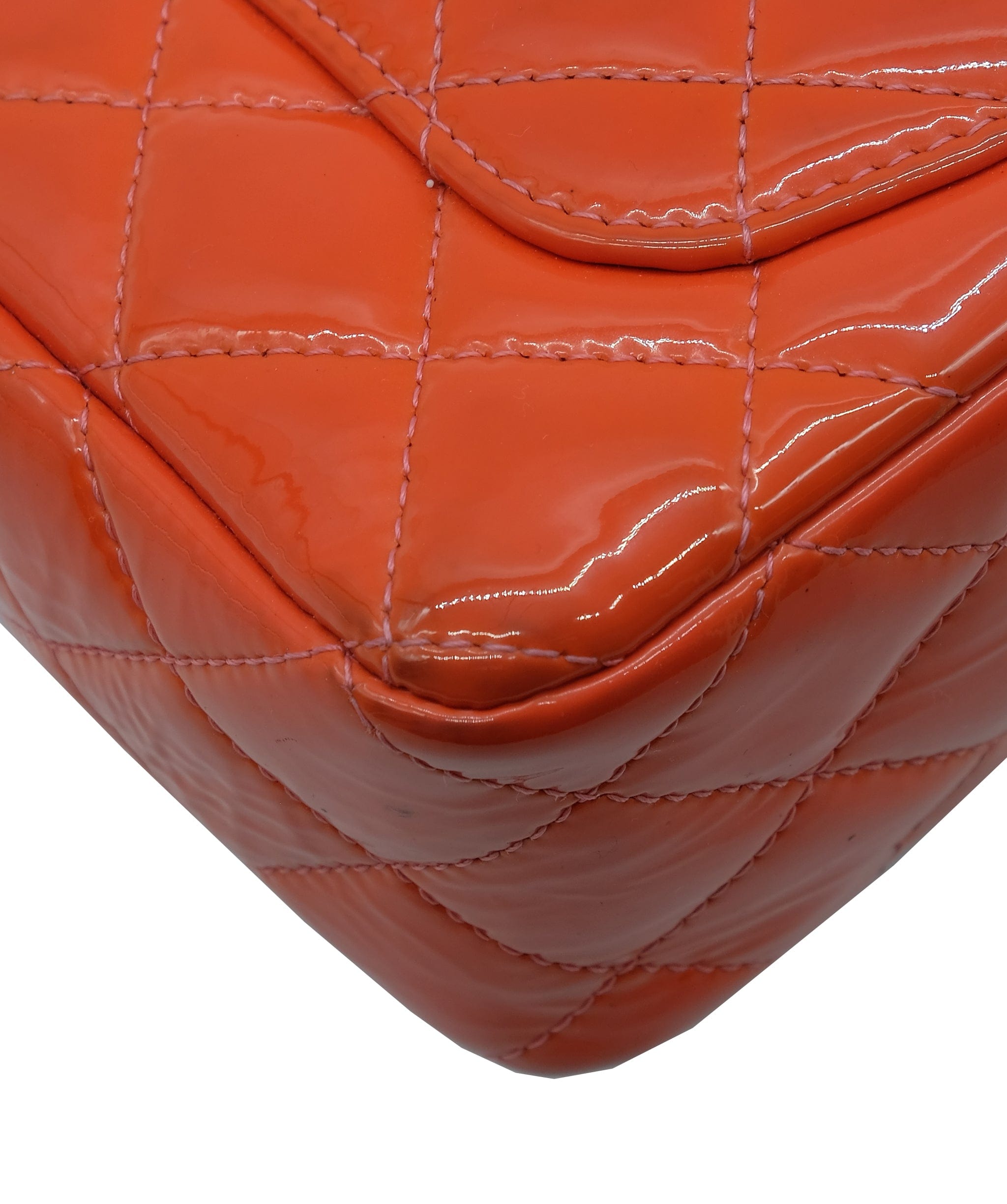 Chanel Chanel Mini Rectangle Classic Flap Orange REC1247