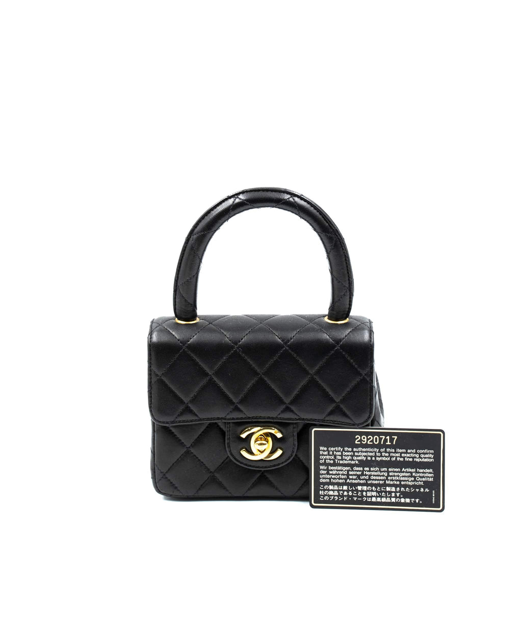 CHANEL  Bags  Chanel Baby Blue 9s Mini Kelly Cc Turn Lock Leather Bag W  Top Handle  Poshmark