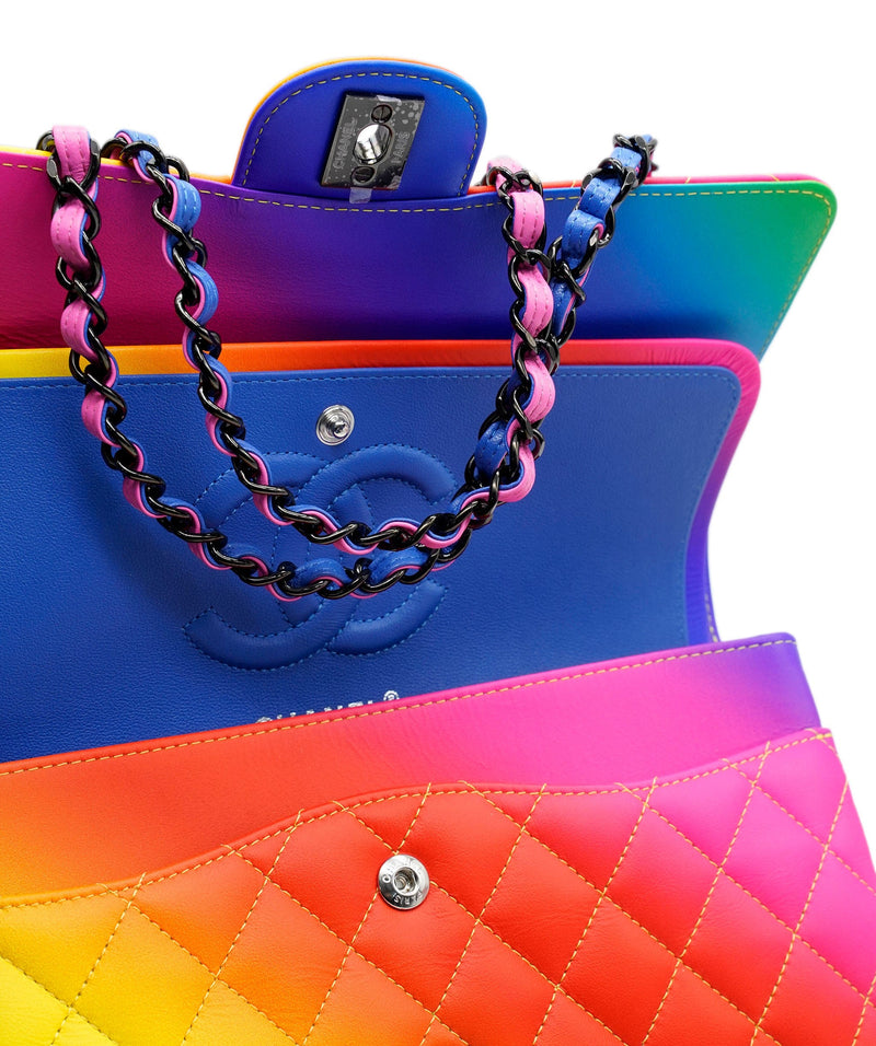 Chanel Pink And Orange Bag - 18 For Sale on 1stDibs