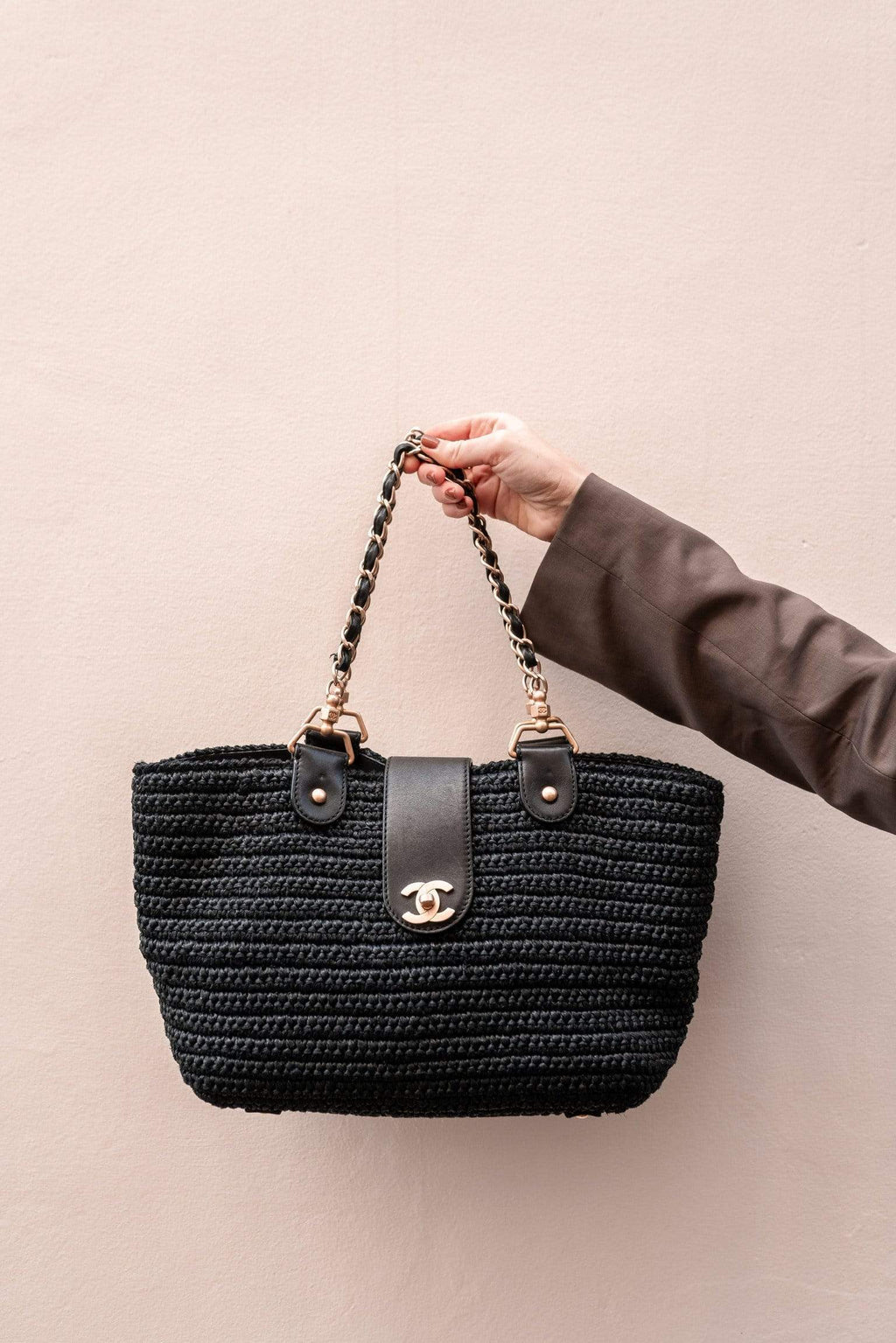 Chanel ParisAthens Classic Double Flap Bag Quilted Woven Raffia Medium  Neutral 1356363