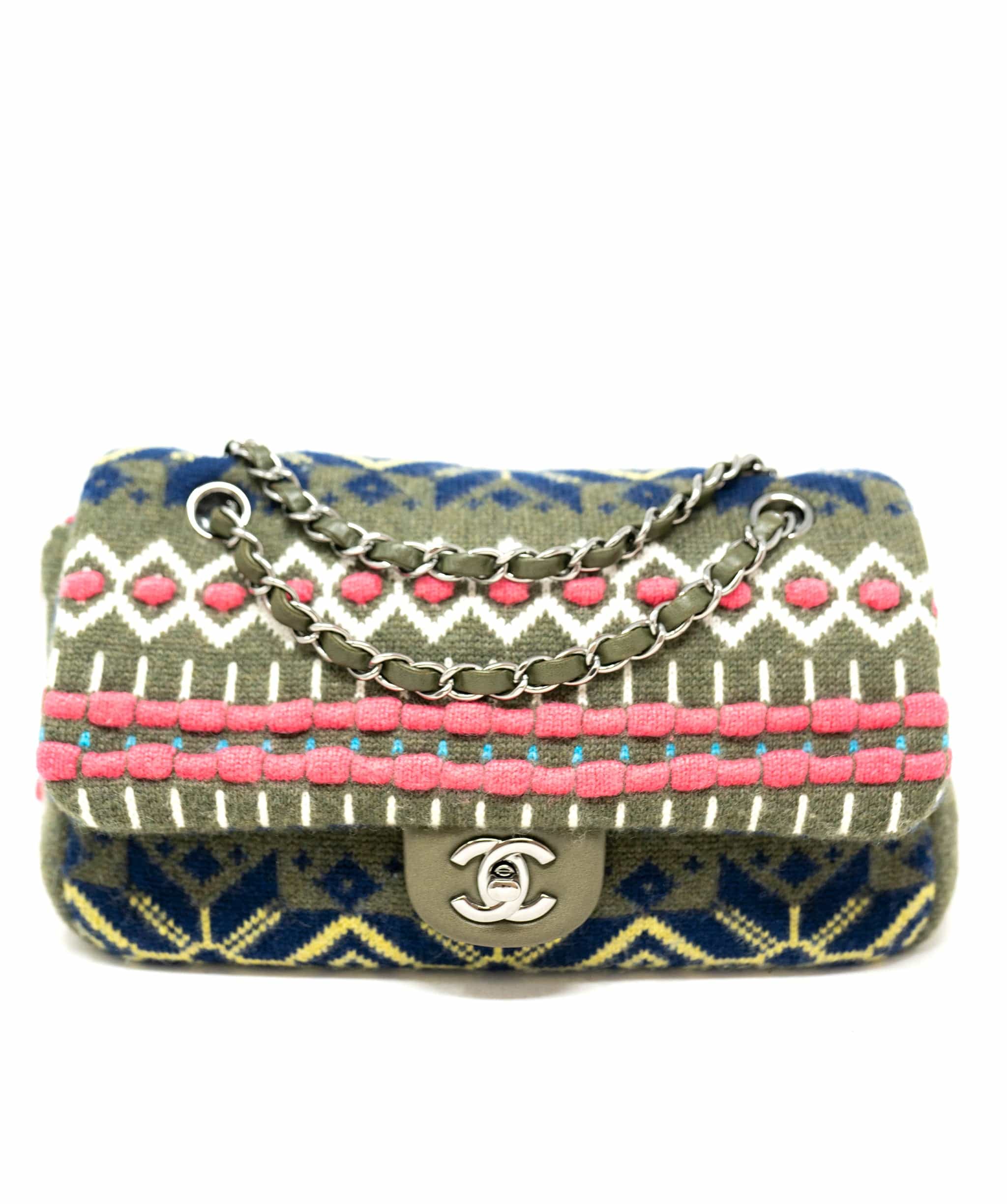 Chanel Paris-Salzburg Multicolour Cashmere Classic Flap Bag