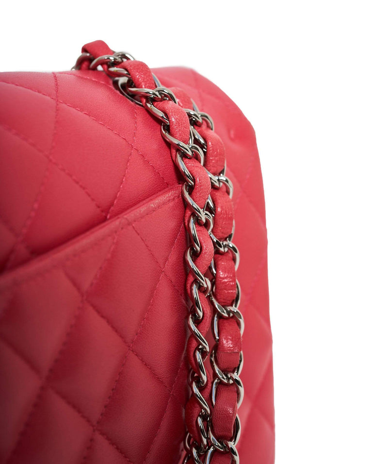 Chanel Chanel Pink 10" Medium Classic Flap Bag - AWL1310