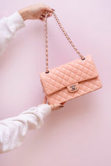 Chanel Chanel Pink 10" Medium Lambskin Classic Flap Bag PHW - AGL1502