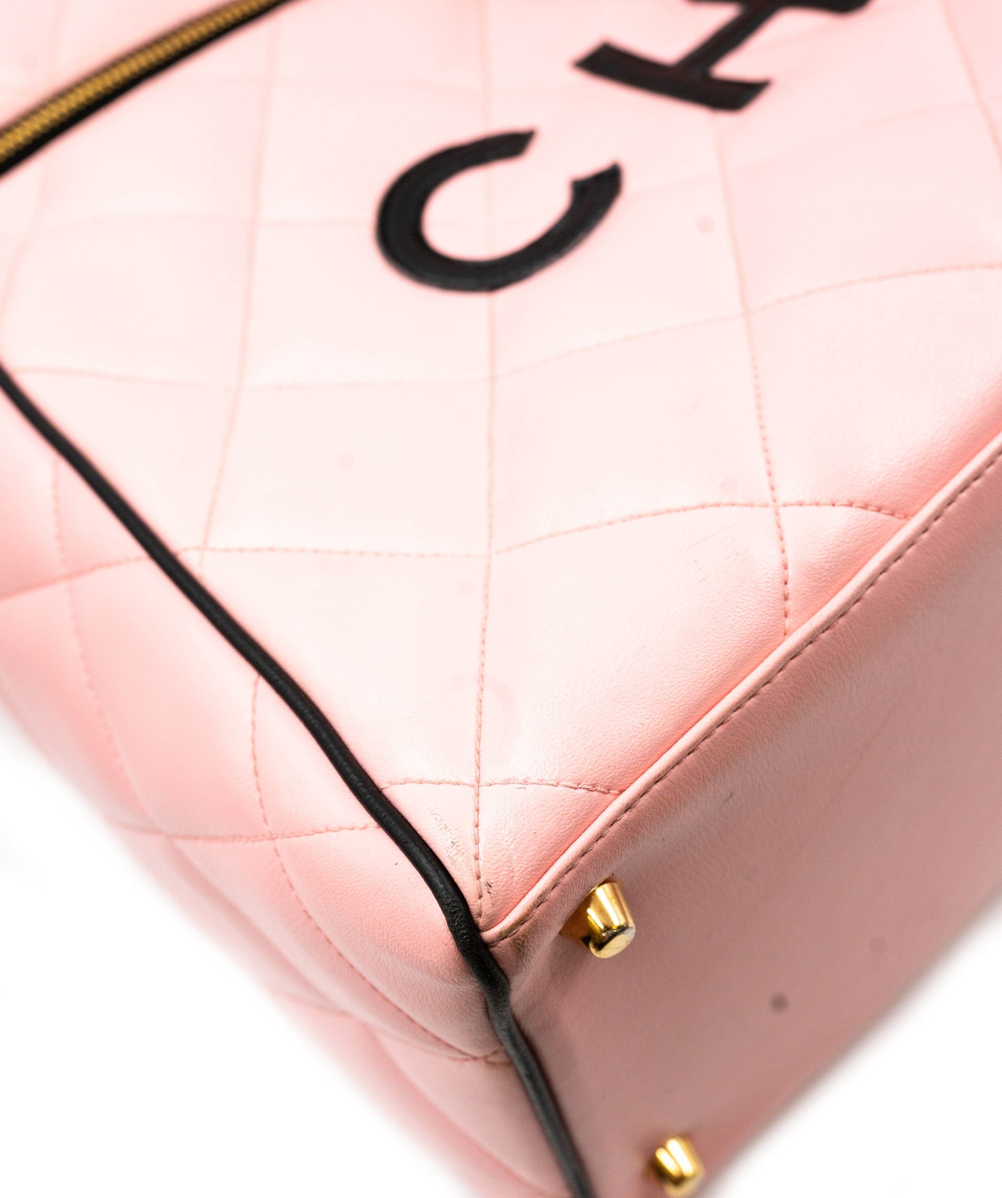 Chanel Chanel Pink Calfskin Boston bag ASL3692