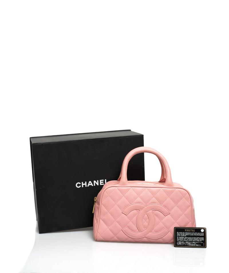 Chanel Chanel Pink Caviar bowling Bag - ADL1383