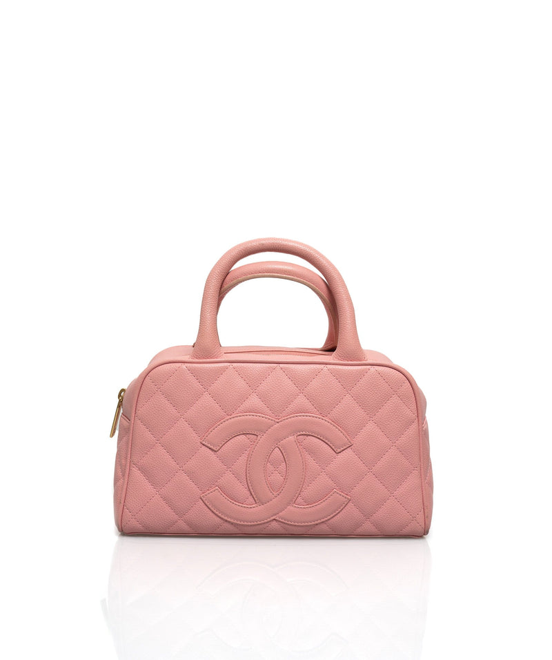 Chanel Pink Caviar Bowling Bag - ADL1383 – LuxuryPromise