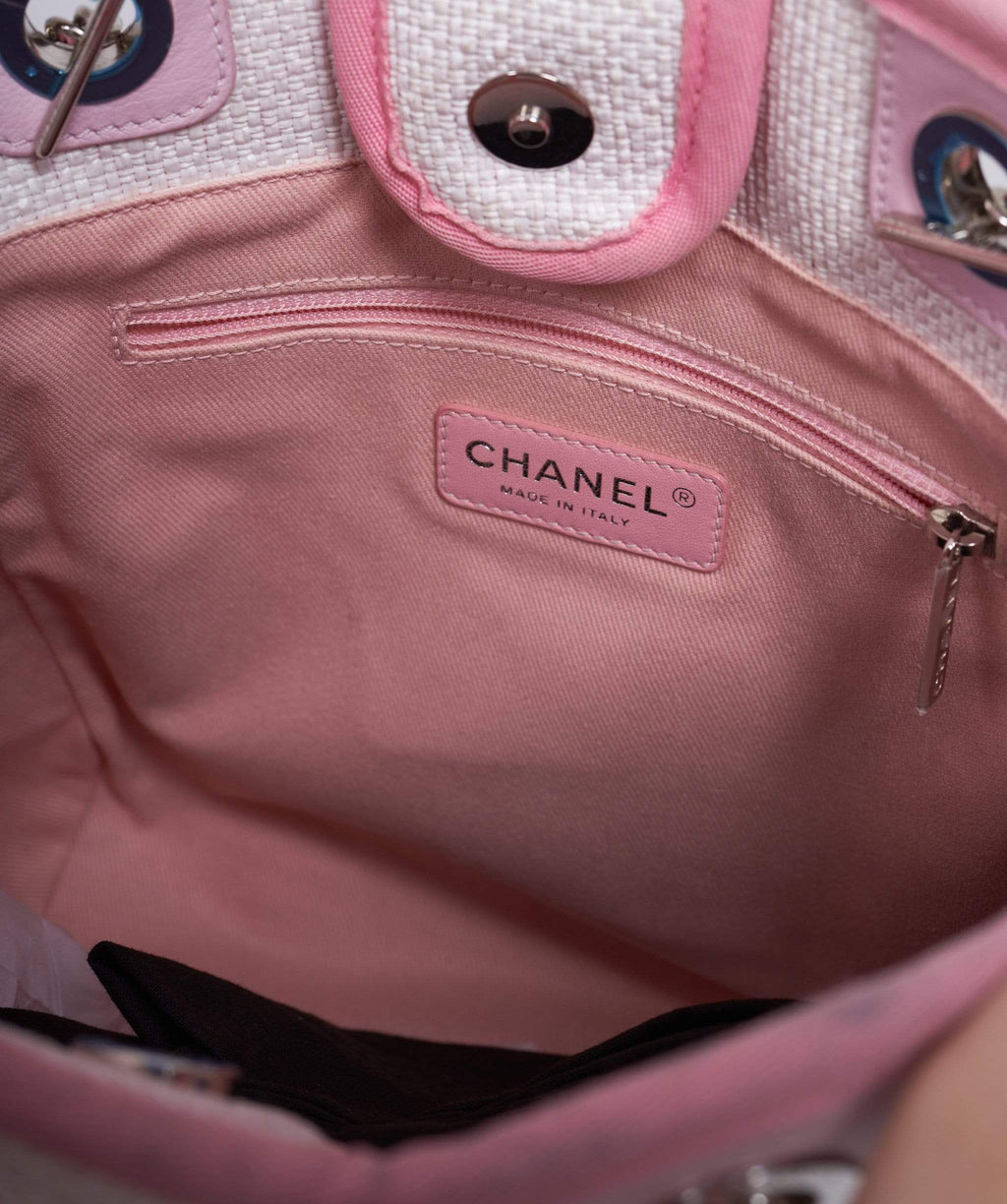 Chanel Pink Small Deauville Tote Bag MW2441 – LuxuryPromise