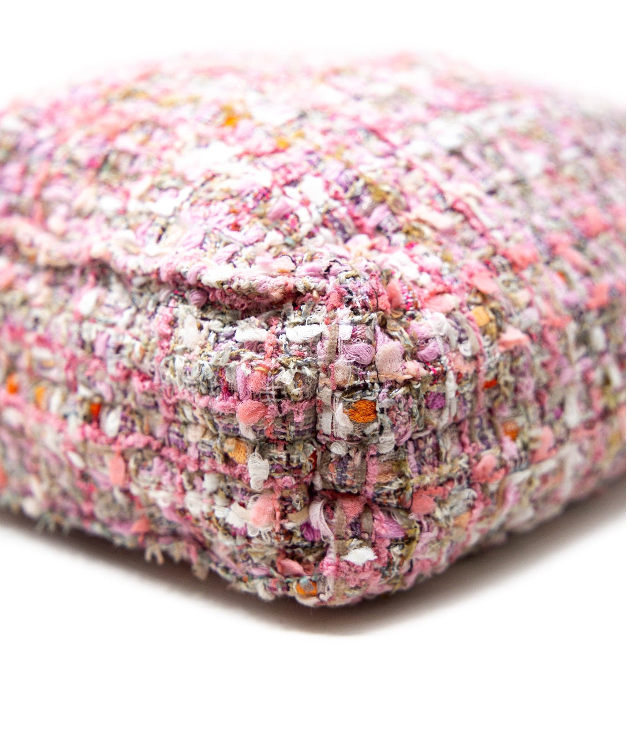 Chanel Chanel Pink Tweed Pearl Bucket Bag - AGC1104