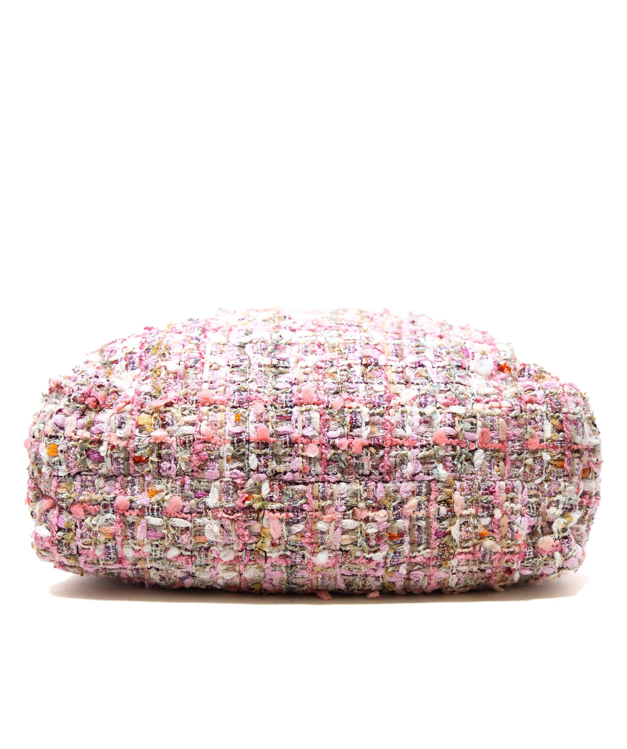 Chanel Chanel Pink Tweed Pearl Bucket Bag - AGC1104