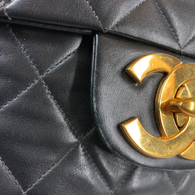 Chanel Black Quilted Lambskin Leather Chanel 19 Large Flap Bag