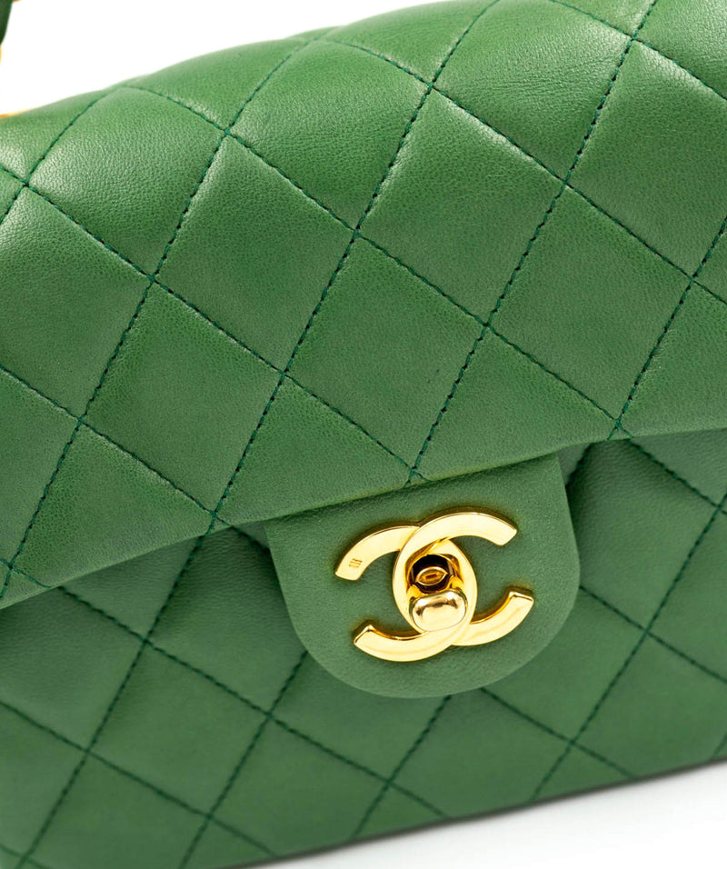 Chanel Mini Green Patent